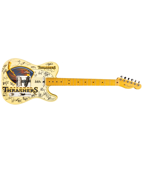 Atlanta Thrashers 2000-01 Team-Signed Fender Telecaster Limited-Edition Guitar #001/100 with Team LOA - Includes Carrying Case