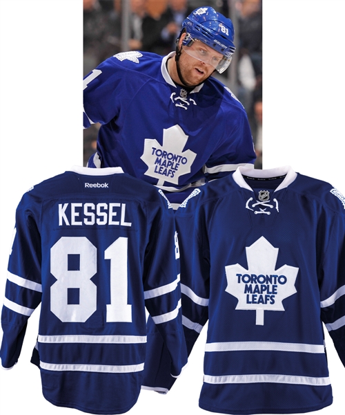 Phil Kessels 2014-15 Toronto Maple Leafs Game-Worn Jersey with Team COA - Photo-Matched!
