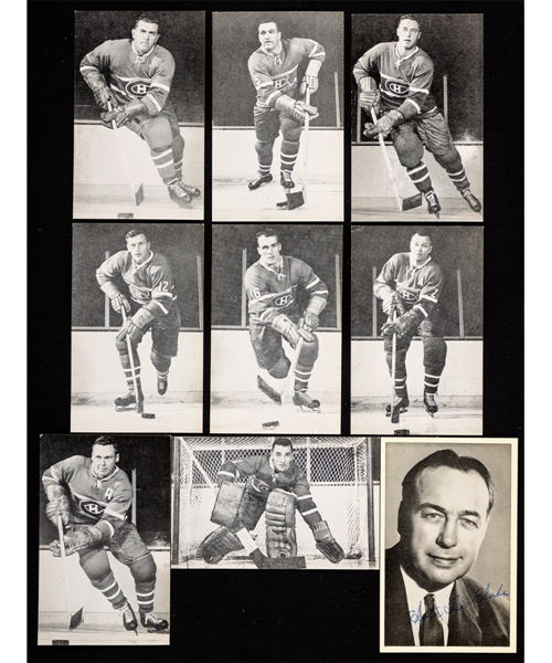 Montreal Canadiens 1950s/60s Postcard Collection of 225+ Including 26 Signed by Deceased HOFer Toe Blake 