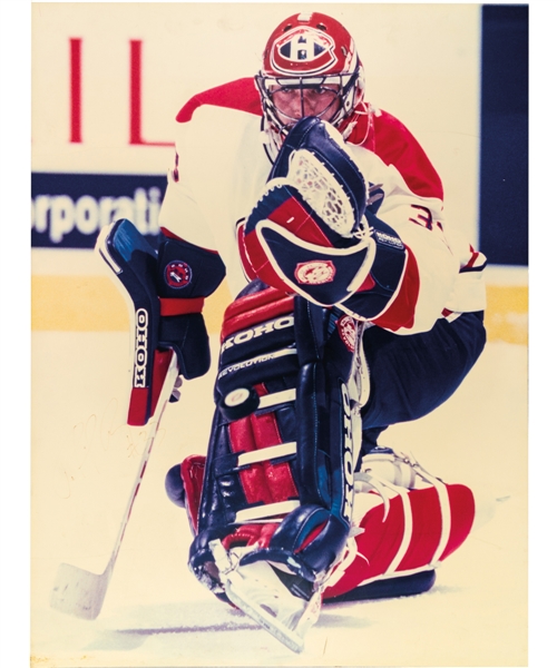Patrick Roy Early-to-Mid-1990s Montreal Canadiens Photo Display from the Montreal Canadiens Archives (30" x 40")