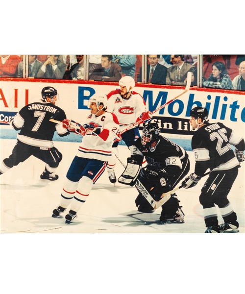 Montreal Canadiens vs Los Angeles Kings 1992-93 Stanley Cup Finals Photo Display from the Montreal Canadiens Archives (40” x 55”)