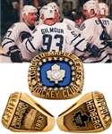Anders Hedbergs 1992-93 Toronto Maple Leafs Norris Playoff Division Champions 14K Gold and Diamond Ring with His Signed LOA