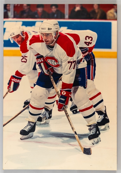 Pierre Turgeon Montreal Canadiens Photo Display from the Montreal Canadiens Archives (27 ½” x 40”)