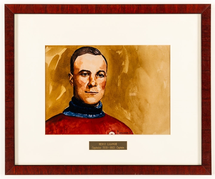 Newsy Lalonde 1910-21 Montreal Canadiens Captain Framed Display from the Montreal Canadiens Archives (13 3/8" x 16 1/8")