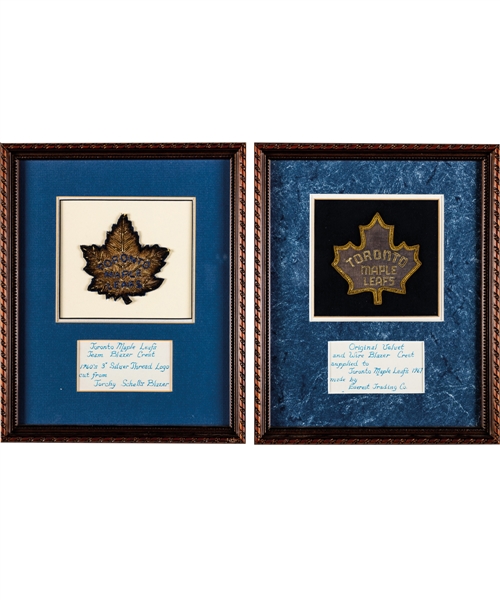 Toronto Maple Leafs 1967 and 1960s Framed Team Blazer Crests
