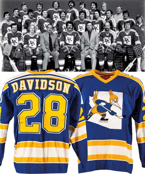 Blair Davidsons 1976-77 WHA Phoenix Roadrunners Game-Worn Jersey