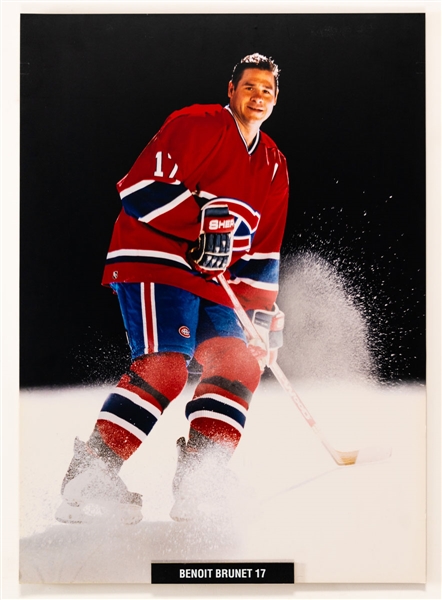 Benoit Brunet Photo Display from the Montreal Canadiens Archives (20” x 28”)