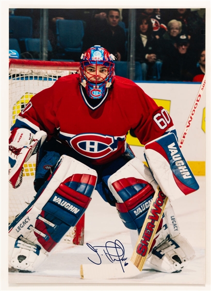 Jose Theodore Photo Display from the Montreal Canadiens Archives (20” x 28”)
