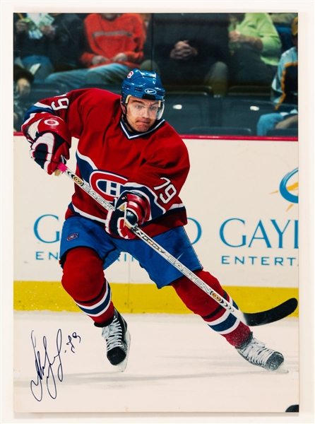 Andrei Markov Photo Display (pre-lockout) from the Montreal Canadiens Archives (20” x 28”)