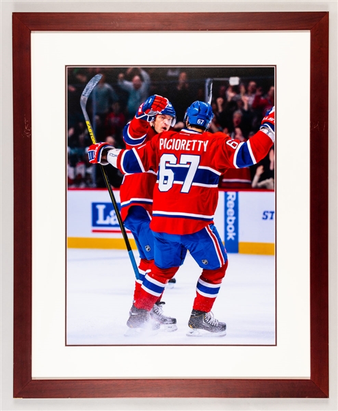 Max Pacioretty Montreal Canadiens Photo Display from the Montreal Canadiens Archives (26 3/4” x 32 3/4”)