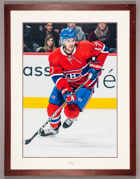 Torrey Mitchell Photo Display from the Montreal Canadiens Archives (32 3/4” x 42 3/4”)