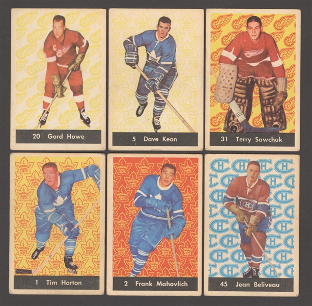 1961-62 Parkhurst Hockey Complete 51-Card Set Plus 8 Duplicates