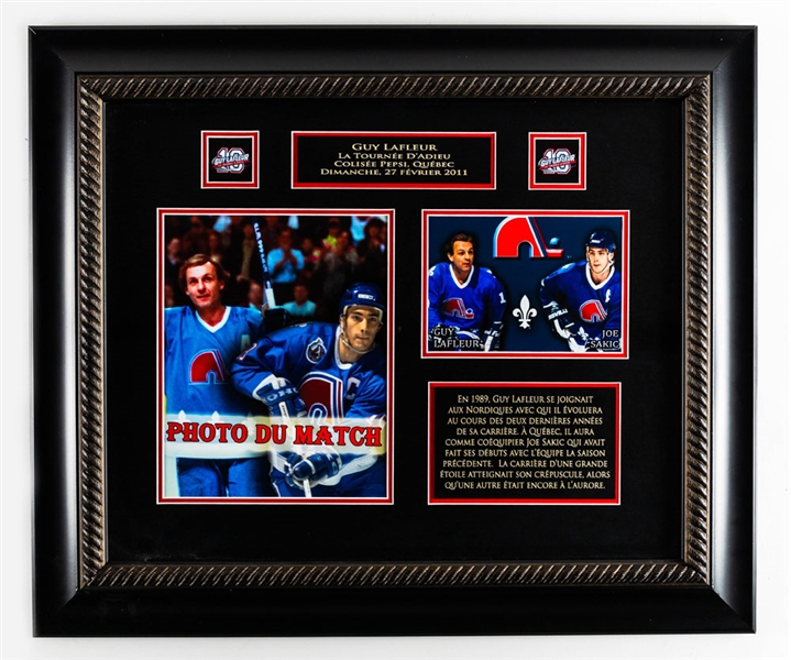 Guy Lafleur Farewell Tournament Photo Display from the Montreal Canadiens Archives (21" x 25")