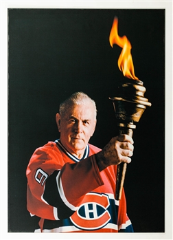 Maurice Richard Montreal Canadiens "The Torch" Photo Display from the Montreal Canadiens Archives (24" x 34")