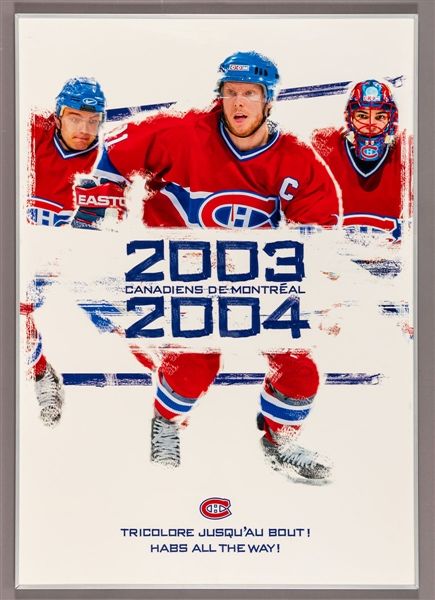 Montreal Canadiens Oversized Player Photo Displays (9) from the Montreal Canadiens Archives including Koivu, Gallagher and Galchenyuk (30” x 40”)