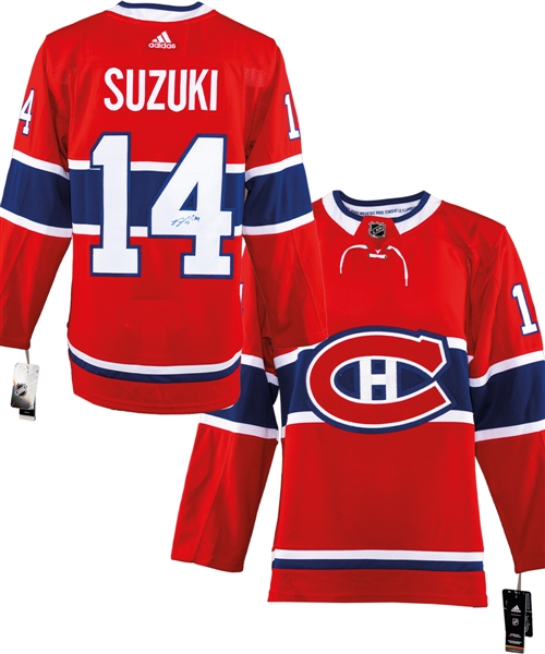 Nick Suzuki Signed Montreal Canadiens Jersey with LOA 