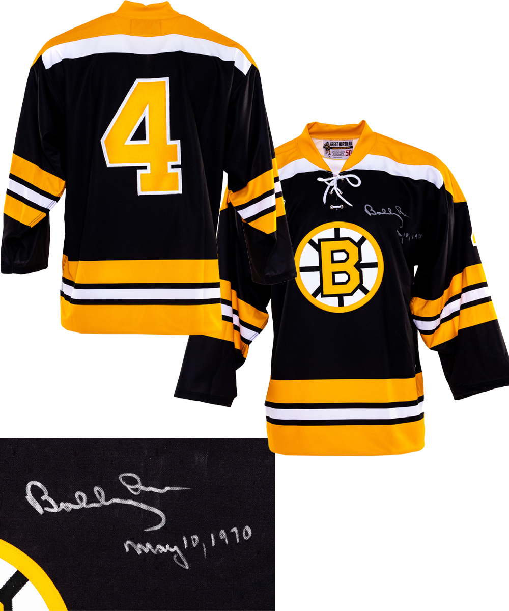 Bobby Orr Signed Bruins Jersey (Great North Road COA)