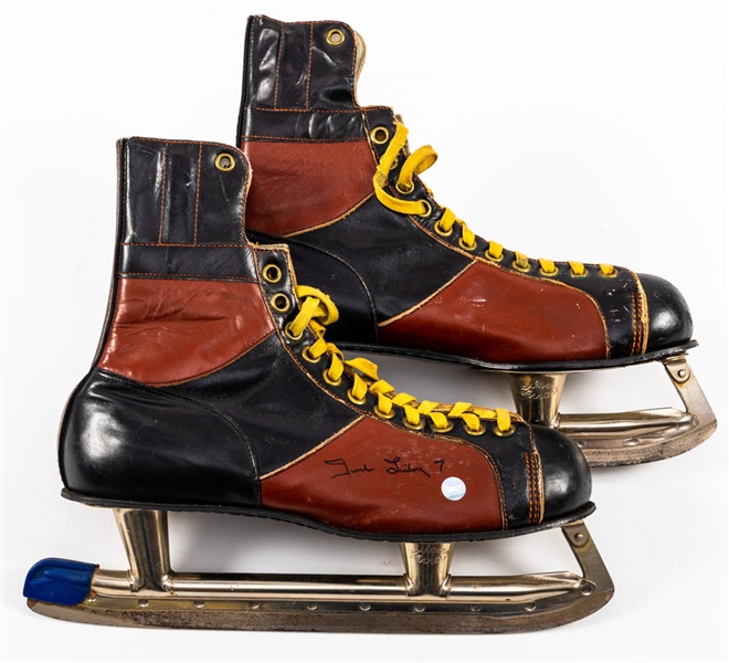 Ted Lindsay and Marcel Dionne Signed Vintage Skates, Signed Hockey Sticks Plus Five Other Signed Detroit Red Wings Pieces