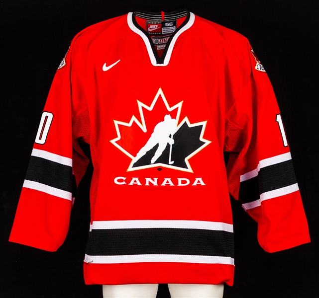 Cam Barkers 2005-06 Canadian National Junior Team Pre-Tournament Game-Worn Jersey with Hockey Canada LOA