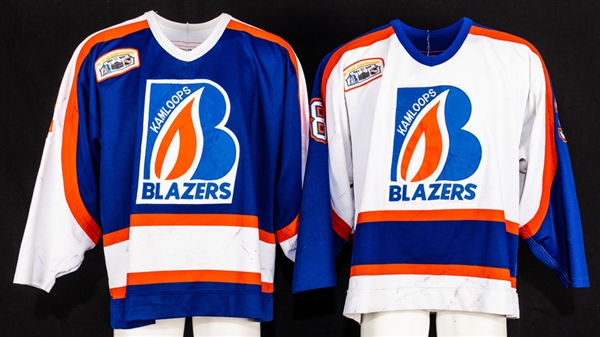 WHL Kamloops Blazers 1993-94 Game-Worn Home and Away Jerseys (2) Including Scott Ferguson with Team LOA - Memorial Cup Championship Season!