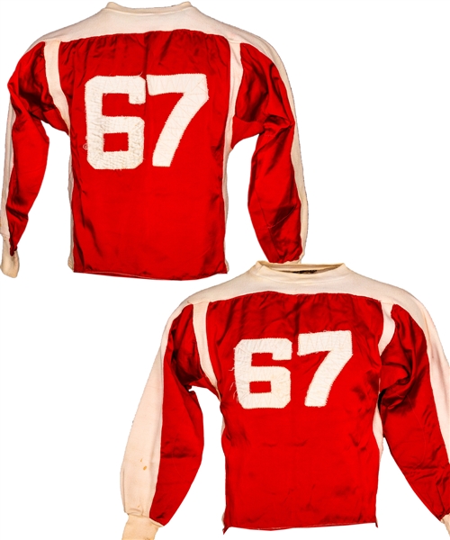 Don Durnos Circa 1941 Montreal Bulldogs Football Team Game-Worn Jersey Obtained from Family