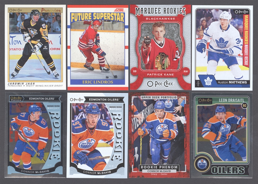 1990s to Late-2010s Rookie and Rookie-Related Hockey Card Collection (3200+) Including Jagr, McDavid, Matthews and Many More!