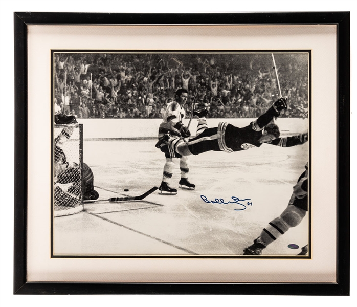 Bobby Orr Boston Bruins Signed "The Goal" Framed Photo (22” x 25 ½”) 