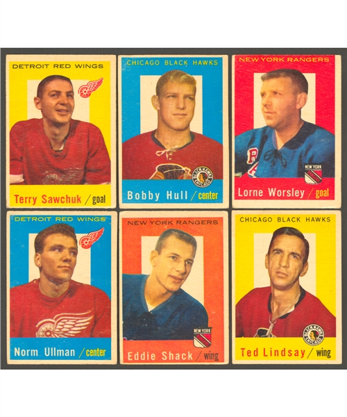 1959-60 Topps Hockey Complete 66-Card Set