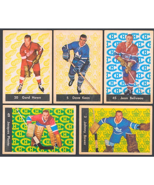 1961-62 Parkhurst Hockey Complete 51-Card Set Including Dave Keon Rookie Card