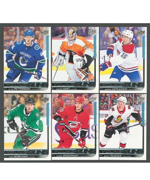 2018-19 Upper Deck Hockey Series 1 & 2 Complete 500-Card Set with All Young Guns Including Pettersson, Hart and Kotkaniemi RCs