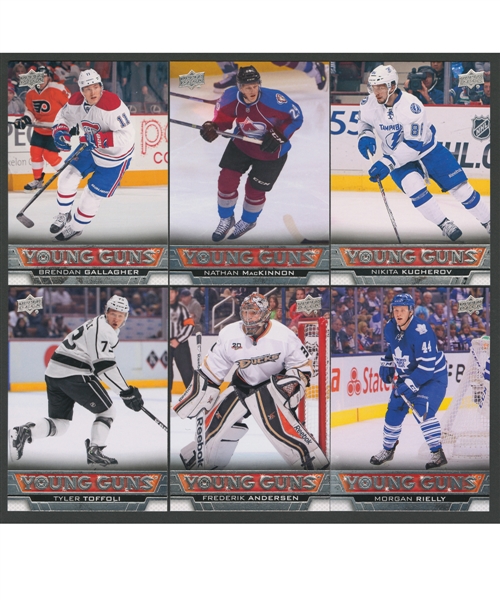 2013-14 Upper Deck Hockey Series 1 & 2 Complete 500-Card Set with All Young Guns Including MacKinnon and Kucherov RCs