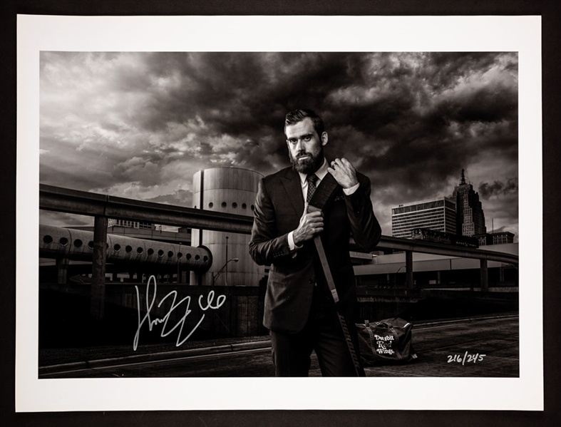 Henrik Zetterberg Detroit Red Wings Signed Limited-Edition Print with LOA – Proceeds to Benefit the Ted Lindsay Foundation (18” x 24”)