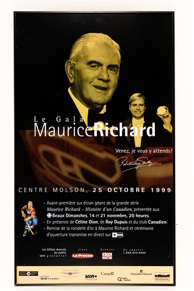 Maurice Richard Gala Photo Display from the Montreal Canadiens Archives (21 1/8” x 36 1/4”)