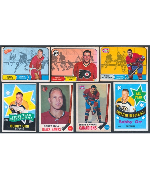 1968-69 O-Pee-Chee Hockey Near Complete Card Set (197/216) and 1969-70 O-Pee-Chee Hockey Near Complete Card Set (198/231)
