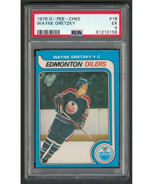 1979-80 O-Pee-Chee Hockey Cards Starter Set (271/396) Including Graded PSA 5 Wayne Gretzky Rookie Card