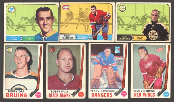 1968-69 and 1969-70 O-Pee-Chee Hockey Card Collection (Approx. 500) Including Orr, Howe, Hull and Sawchuk