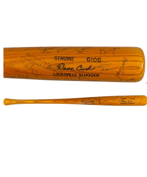 Dave Cash 1977 Montreal Expos Louisville Team-Signed Game-Used Bat with LOA - Attributed to April 15th 1977 Montreal Expos First Single at the Olympic Stadium