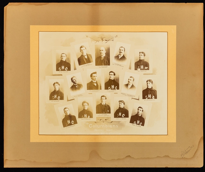 The Columbians Hockey Team 1897-98 Team Photo – Ottawa Junior Hockey League (17" x 20") 