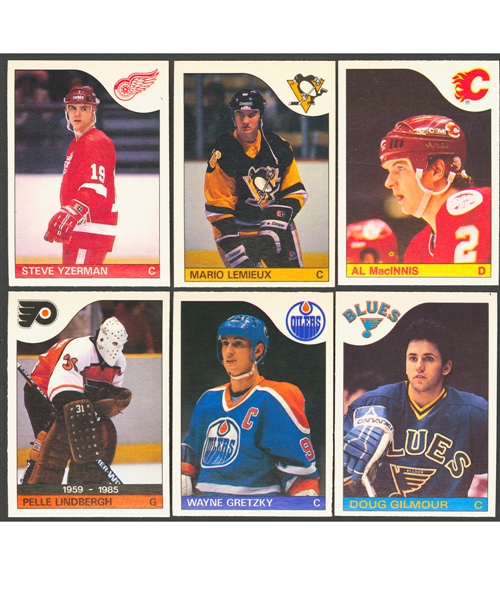 1985-86 O-Pee-Chee Hockey Complete 264-Card Set with Mario Lemieux Rookie Card