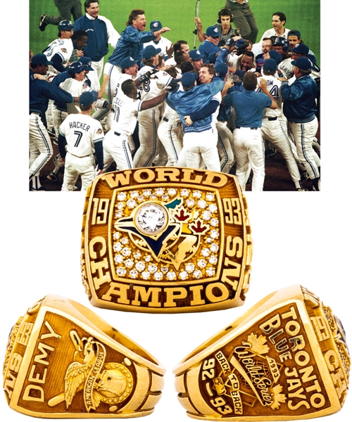 Toronto Blue Jays 1993 World Series Championship 14K Gold and Diamond Ring with Presentation Box
