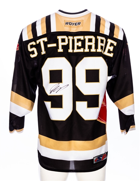 Mixed Martial Arts Fighter (MMA) Georges St-Pierre (GSP) Signed Royer Hockey Jersey from Royer Company Contest