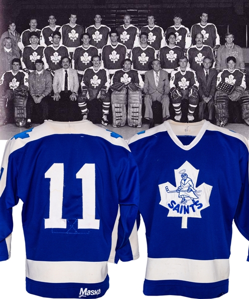 Early-to-Mid-1980s AHL St. Catharines Saints Game-Worn Jersey Attributed to Wes Jarvis (Toronto Maple Leafs Farm Team)