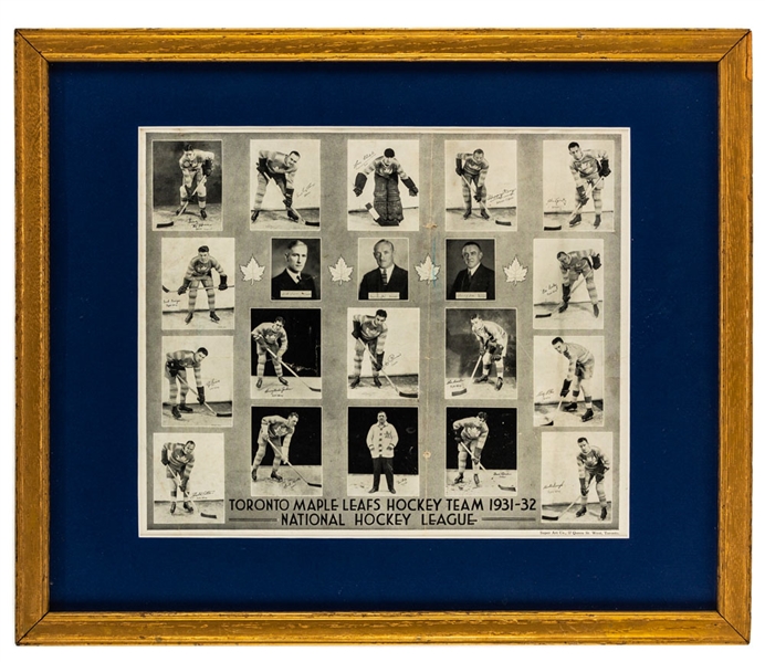 Toronto Maple Leafs 1931-32 Framed Team Picture (15" x 18") - Stanley Cup Championship Season! 