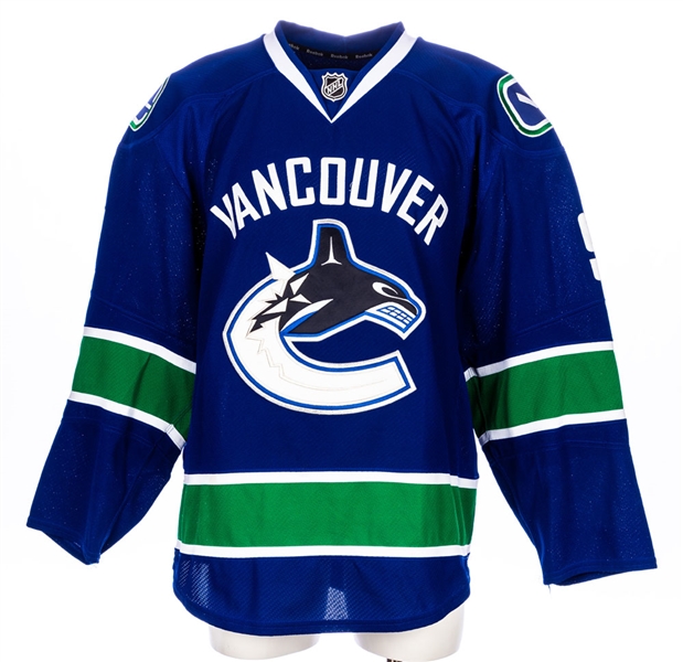 Zack Kassians 2012-13 Vancouver Canucks Game-Worn Playoffs Jersey with Team LOA