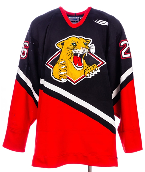 Derek Boogaards 1999-2000 WHL Prince George Cougars Game-Worn Jersey - Custom-Lengthened Hem and Sleeves!
