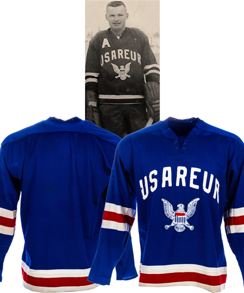 Early-1960s USAREUR (United States Army Europe) Hockey Team Game-Worn Jersey