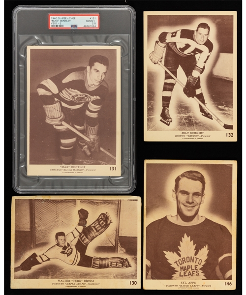 1940-41 O-Pee-Chee V301-2 Hockey Card Complete Set of 50 Plus 3 Extras