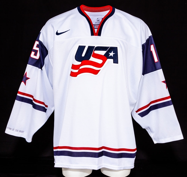 Alex Galchenyuk’s 2013 IIHF World Junior Championship Team USA Game-Worn Jersey with USA Hockey LOA 
