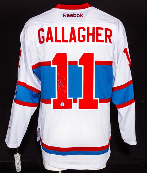 Brendan Gallagher 2016 Winter Classic Montreal Canadiens Signed Jersey with LOA