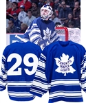 Felix Potvins 1996-97 Toronto Maple Leafs "1931 Heritage" Game-Worn Jersey from His Personal Collection with His Signed LOA